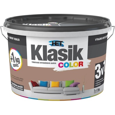 HET KLASIK COLOR interiérová farba 4 kg hnedá čokoládová (0277)