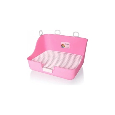 Tommi Toaleta s roštem pro králíky růžová 27 x 21 cm – Hledejceny.cz