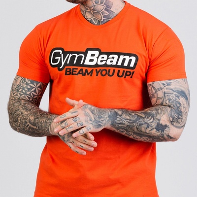 GymBeam tričko Beam oranžové