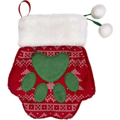 Kong vánoční Holiday Stocking Paw 22,2 x 26,6 cm