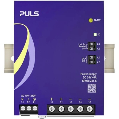 PULS sieťový zdroj na montážnu lištu (DIN lištu), 24 V/DC, 40 A, 960 W, výstupy 1 x