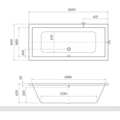 Roth KUBIC 190 x 90 cm 9390000