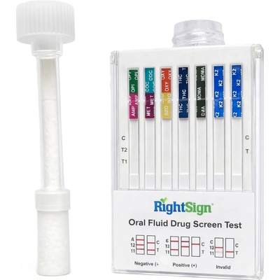 RightSign Multidrogový test na 9 drog ze slin 1 ks