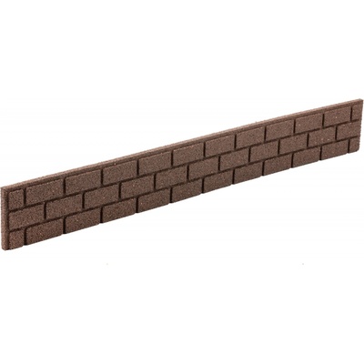 Multy home obrubník Bricks Stones 15 x 120 cm hnědá 1 ks