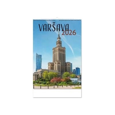 Nástěnný český Varšava 2026