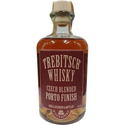 TREBITSCH Czech Blended Whisky PORTO finish 40% 0,5 l (holá láhev)