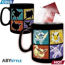 ABYstyle Hrnek Pokémon Eevee Evolution měnící se 460 ml