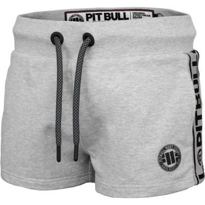PitBull West Coast šortky French Terry Small Logo šedý melír