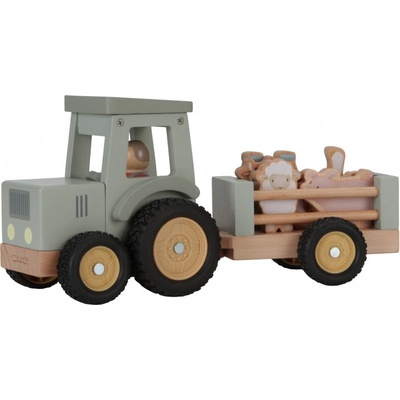 Little Dutch Traktor s přívěsem dřevěný Farma