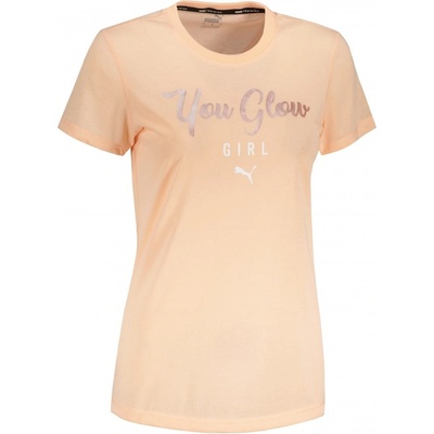 PUMA PERFORMANCE SLOGAN SS TEE 520920-27 PEACH PARFAIT