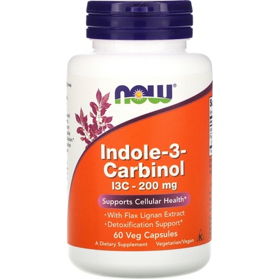 Now Foods Foods Indol-3-Carbinol I3C 200 mg 60 rostlinných kapslí