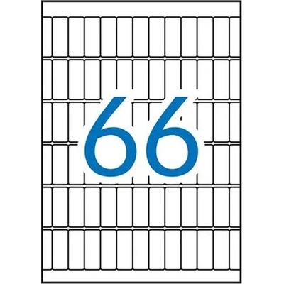 APLI Etikety, 12x30 mm, zaoblené rohy, na liste formátu A5, APLI, 990 etikiet/bal