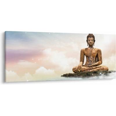 Obraz - Buddha dohlížející na zemi, jednodílný 120x50 cm