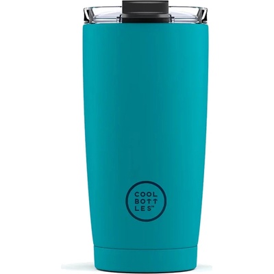 Cool Bottles Nerezový termohrnek Vivid Turquoise 330 ml