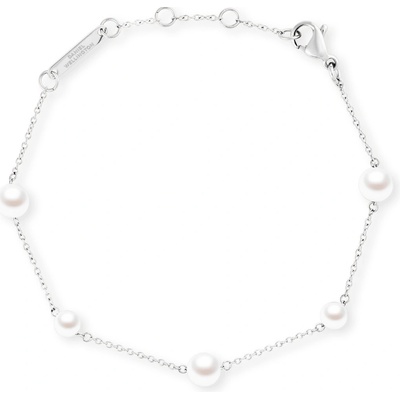 Daniel Wellington Ocelový náramek s perlami Swarovski Pearl Step DW00402106