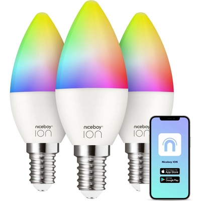 Niceboy ION SmartBulb RGB E14 6W set 3 ks