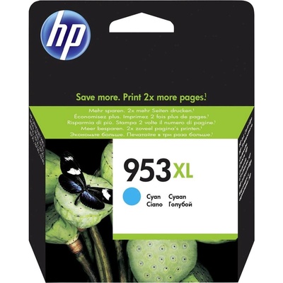 HP 953XL originální inkoustová kazeta azurová F6U16AE