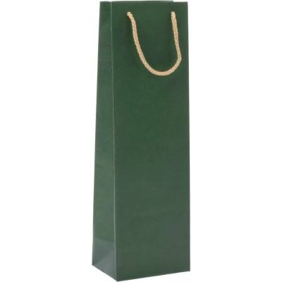 Darčeková taška na fľaše KRAFT zelená 39x12x9cm 241214 - Taška darčeková