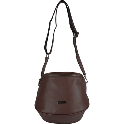 Lara Bags DIANA dámska crossbody koženková kabelka coffee