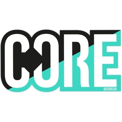 CORE Classic Scooter Split Black/Teal samolepky