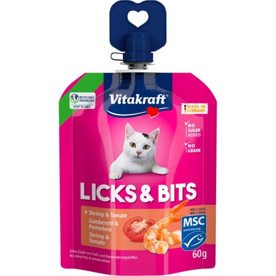 Vitakraft Licks & Bits krevety a rajče 32 x 60 g