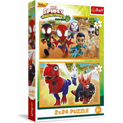 TREFL Spidey a dinosaury 2x24 dielov