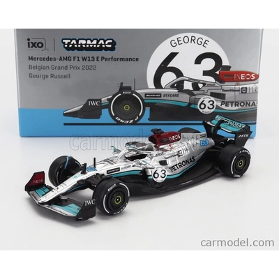 Tarmac Mercedes gp F1 Team Mercedes-amg Petronas F1 N 63 Belgium Gp 2022 George Russell Stříbrná Zelená 1:64