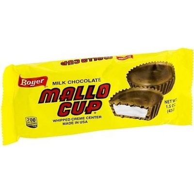 Boyer Mallo Cup 2 košíčky z mléčné čokolády s příchutí kokosu s fondánovou náplní 42 g