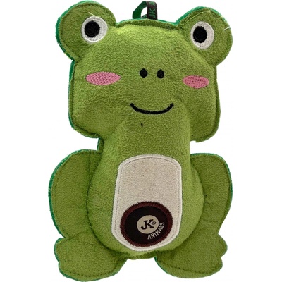 JK ANIMALS žába, pískací textilní hračka pro psy 17 cm