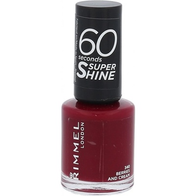 Rimmel London 60 Seconds Super Shine Nail Polish 340 Berries And Cream 8 ml