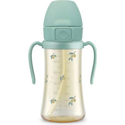 Grosmimi Ppsu tréningový pohárik so slamkou Olive 300 ml