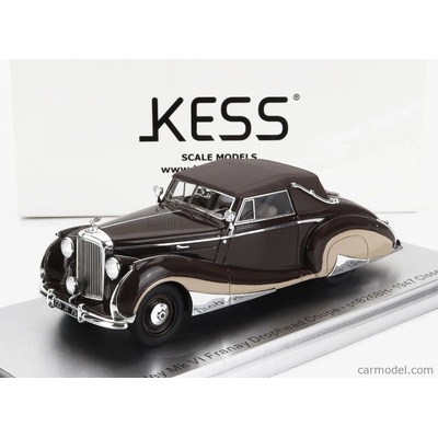 KESS MODEL BENTLEY MKVI FRANAY snB26BH DROPHEAD COUPE CABRIOLET CLOSED 1947 BROWN CREAM 1:43