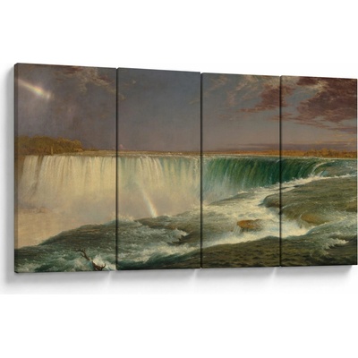 Obraz - Frederic Edwin Church, Niagara, reprodukcia, štvordielne 160x80 cm