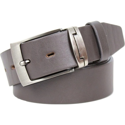 Penny Belts pánský kožený opasek 34-PR09 šedý