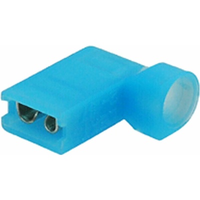Faston konektor 4,8 mm - úhlový izolovaný - modrý