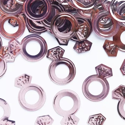 Konfety rosegold prstýnky