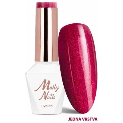 Molly Nails Gél lak La Vie en Rouge 324 Shimmering Lips 8 g