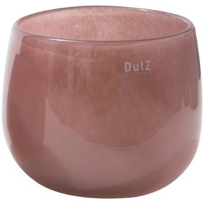 Skleněný květináč DutZ Pot, výška 6 cm, průměr 8 cm, barva fialová