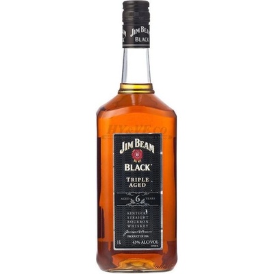 Jim Beam Black 43% 1 l (holá láhev)