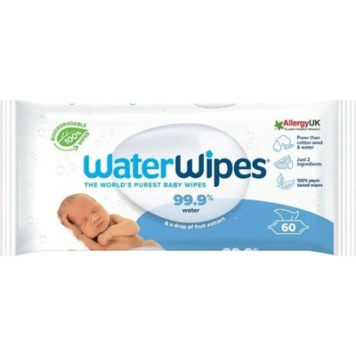 WATERWIPES Obrúsky vlhčené bez obsahu plastov 60 ks