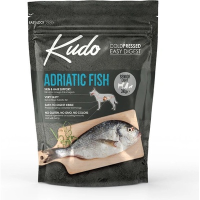 Kudo Dog Low Grain Senior & Light All Size Adriatic Fish 3 kg