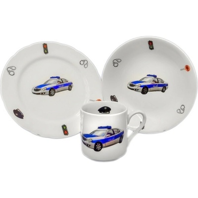 THUN 1794 Dětská jídelní sada POLICAJTI porcelán 3 dílná – Hledejceny.cz