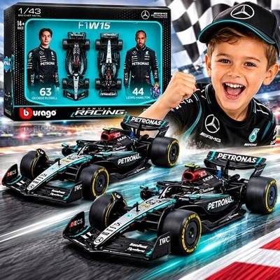 Bburago Mercedes-AMG W15 Hamilton Russell SADA MODELŮ F1 -38115 1:43