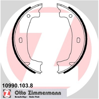 ZIMMERMANN Sada brzd. čeľustí parkov. brzdy 109901038