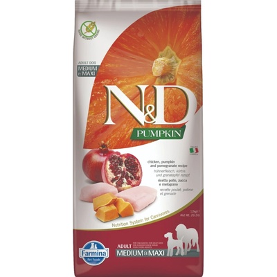 N&D Pumpkin Adult M&M Chicken & Pomegranate 12 kg