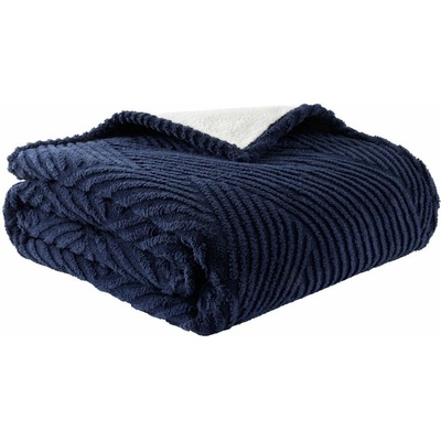 Catherine Lansfield Tmavomodrý pléd Heat Buddy Super Thermal 230x220