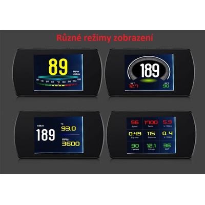 SE162 Palubní DISPLEJ 3" LCD, OBDII, FULL – Hledejceny.cz