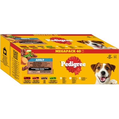 Pedigree country selection v omáčke 4 druhy 40 x 100 g