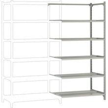 Manuflex RA2572 Regál prídavný 90 x 1.9 x 60 cm pozink 5 polic