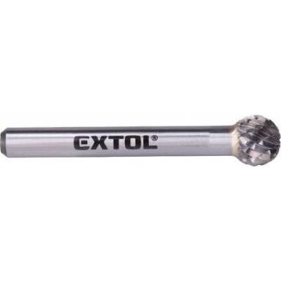 Fréza karbidová, kulová, EXTOL INDUSTRIAL pr. 10 mm, délka 54 mm, upínání 6 mm, střední sek, 17000-22000 rpm, balení 1 ks